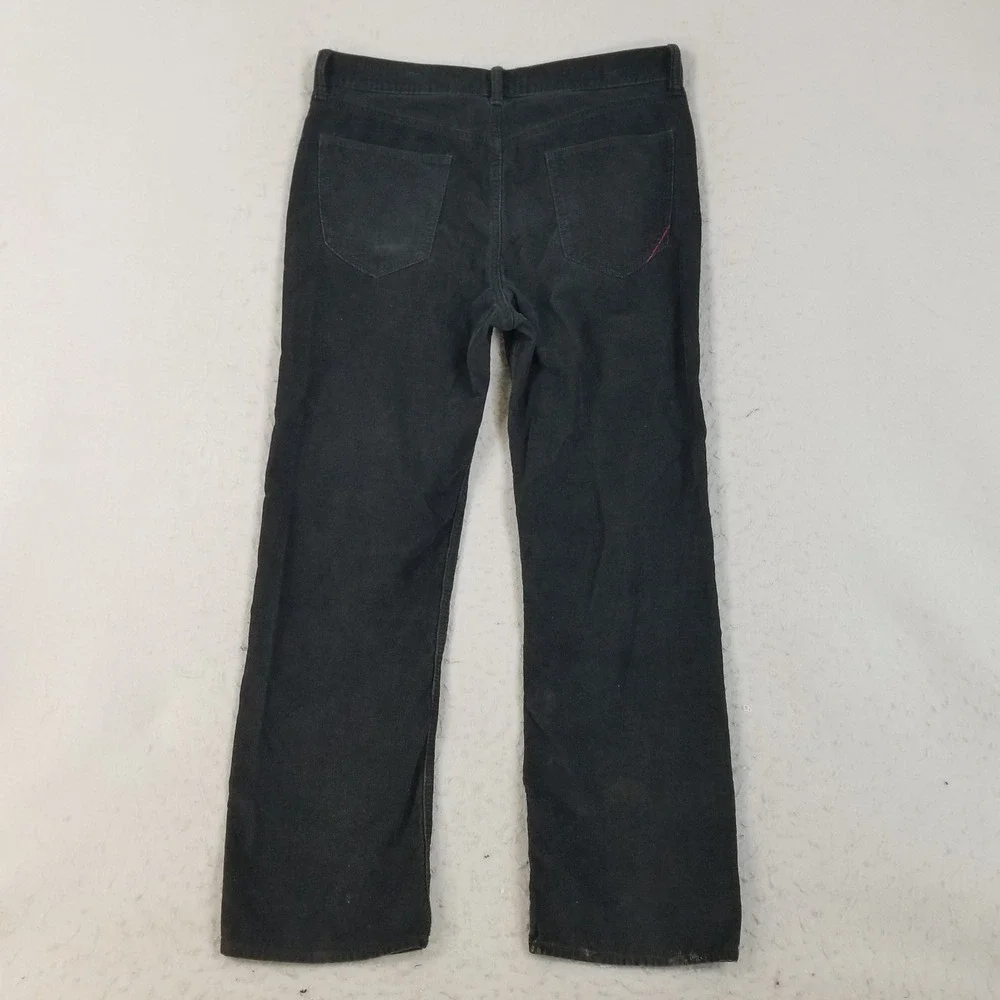 Banana Republic Pants Mens 34x30 Black Corduroy Straight Fit 100% Cotton Cords
